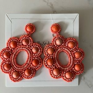 Stella & Dot Coral Earrings